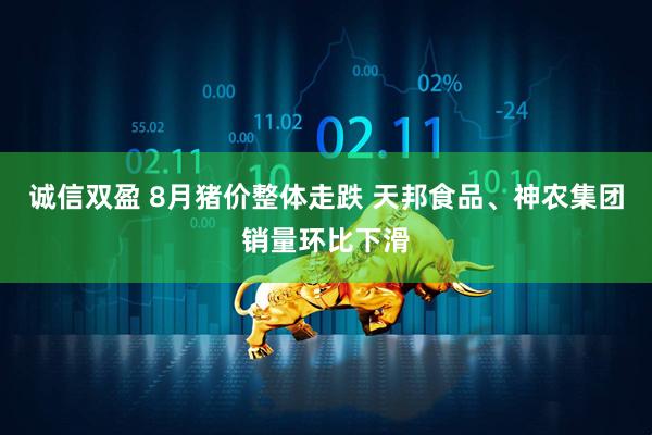 诚信双盈 8月猪价整体走跌 天邦食品、神农集团销量环比下滑